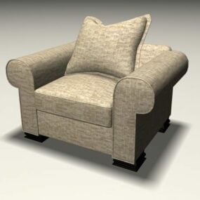 Тканинний диван Крісло 3d модель