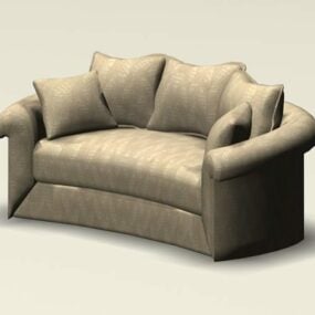 3D-модель вигнутого дивана