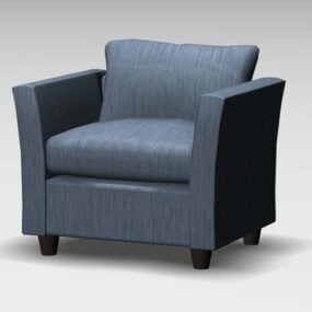 Modelo 3d de cadeira de clube de tecido