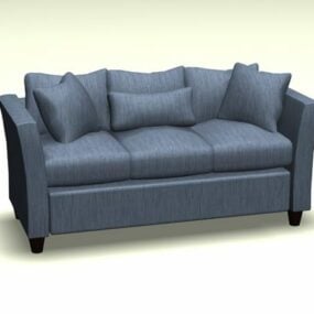 3д модель дивана с тканевой подушкой