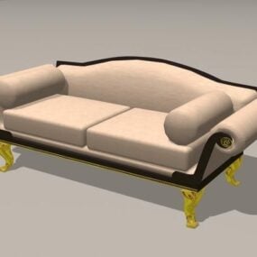 3д модель мягкого дивана