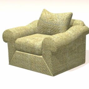 Fabric Accent Chair 3d model