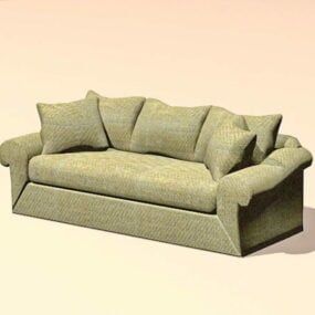 Fabric Sofa Settee 3d model