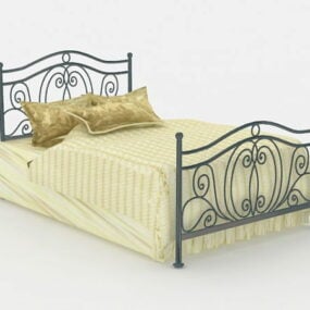 Modello 3d del letto in ferro vittoriano
