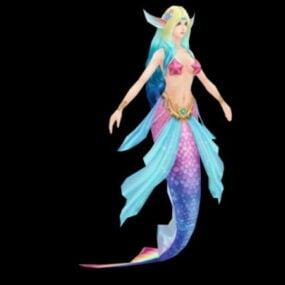 3D model mořské panny