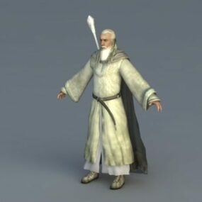 Beyaz Sihirbaz Gandalf 3d modeli