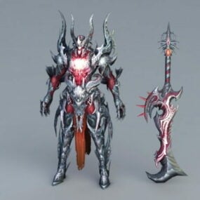 Dark Warrior Art 3D-model