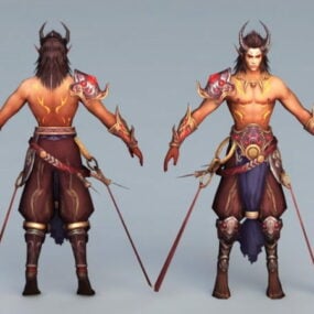 Ancient Barbarians Warrior 3d model