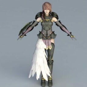 Modelo 3d de Final Fantasy Xiii Lightning