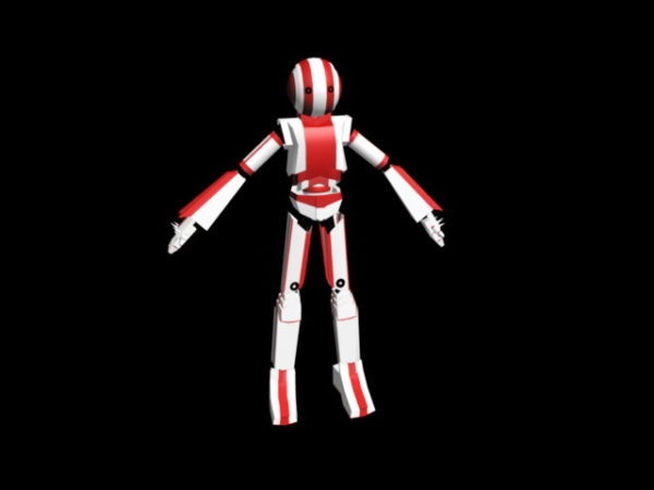 Cute Humanoid Robot Free 3d Model Max Open3dmodel 42933