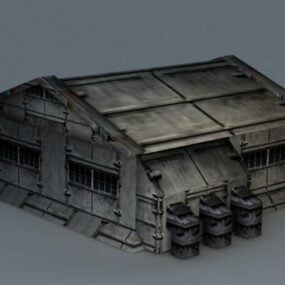 Barraca de ciencia ficción modelo 3d