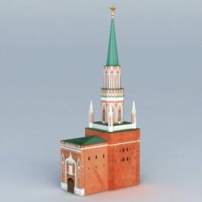 ニコルスカヤ塔3Dモデル