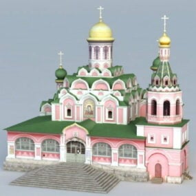 Kazan kathedraal kerk 3D-model