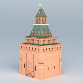 Modelo 3d da Torre Konstantino-eleninskaya