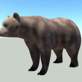 Modelo 3d del aparejo del oso pardo
