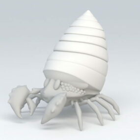 Hermit Crab 3d malli