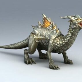 स्टोन ड्रैगन 3डी मॉडल