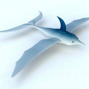 飞翔的海豚 3d模型