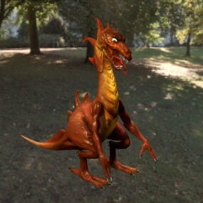 Dragon Rouge modèle 3D
