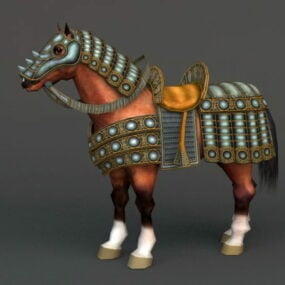 Gepanzertes Pferd 3D-Modell
