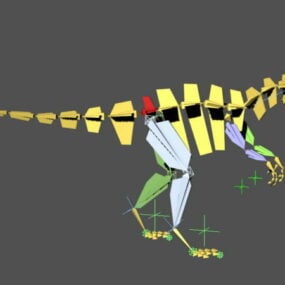 Dinosaurier-Walking Animated & Rig 3D-Modell