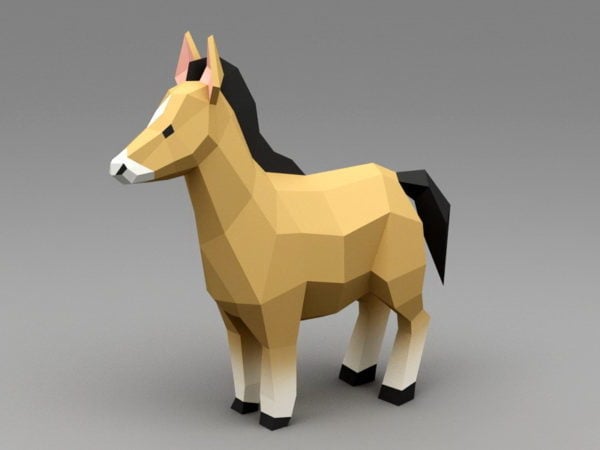 Caballo Low Poly