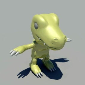 Agumon Digimon Aventure modèle 3D