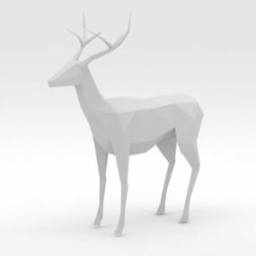مدل سه بعدی Low Poly Deer