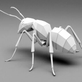 Low Poly Ant 3d-model