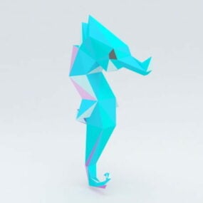 Low Poly Seahorse 3d model