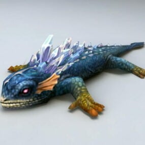 3D model Crystal Lizard