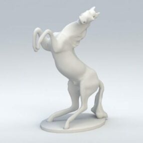 3d модель фігурки коня
