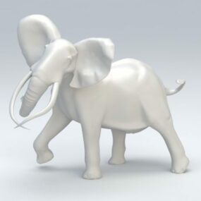 3д модель статуи слона