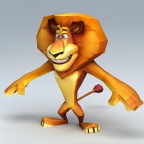 Personaje de dibujos animados Simba León modelo 3d