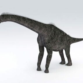 Brachiosaurus Dinosaur Rig 3d model
