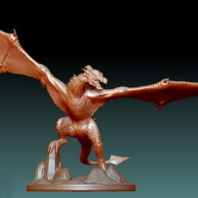Sculpture de dragon modèle 3D