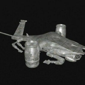 Modelo 3D aéreo do Terminator Hk