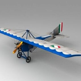 Modello 3d dei primi aerei dell'aviazione