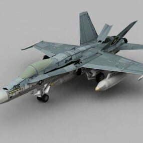 דגם F18 Hornet 3D