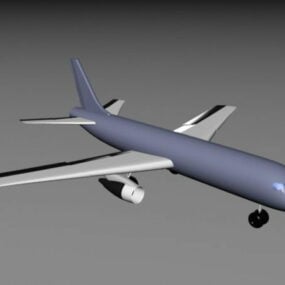 Cartoon Airplane 3d model