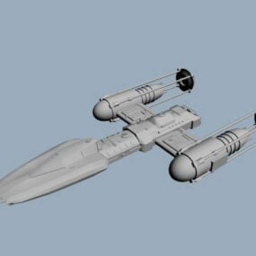 3D model hvězdné stíhačky Y-wing