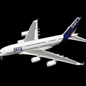 Airbus A380 Passenger Airliner 3d μοντέλο