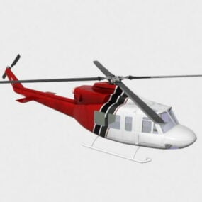 私人直升机3d模型