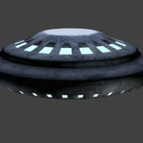 Modello 3d di astronave aliena