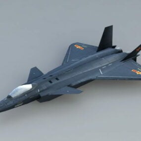 تشنغدو J-20 نموذج المقاتلة الشبح 3D