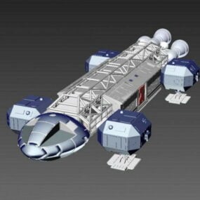 Large Sci Fi Ship 3d model