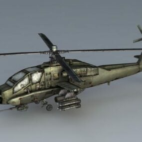 Apache Attack Helicopter 3d-modell