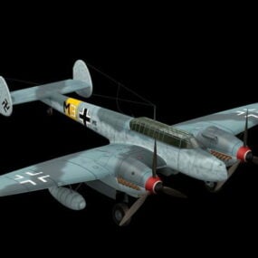 Bf 110 나이트 파이터 3d 모델