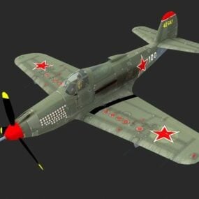 P-39 Airacobra Fighter Aircraft 3d model