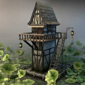 Lotus Pond Pavilion 3d-modell